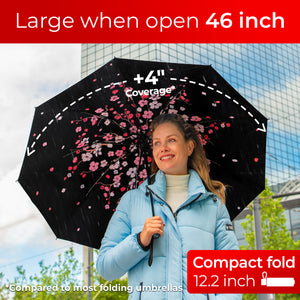 Reverse Folding Umbrella - Cherry Blossom