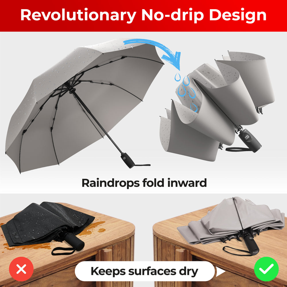 Reverse Folding Umbrella - Gray