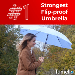 Reverse Folding Umbrella - Light Blue