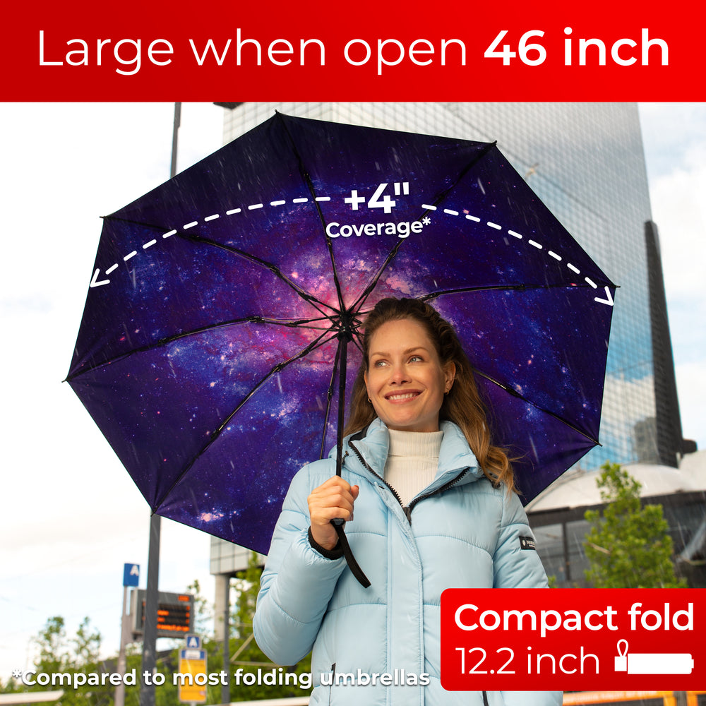 Reverse Folding Umbrella - Milky Way