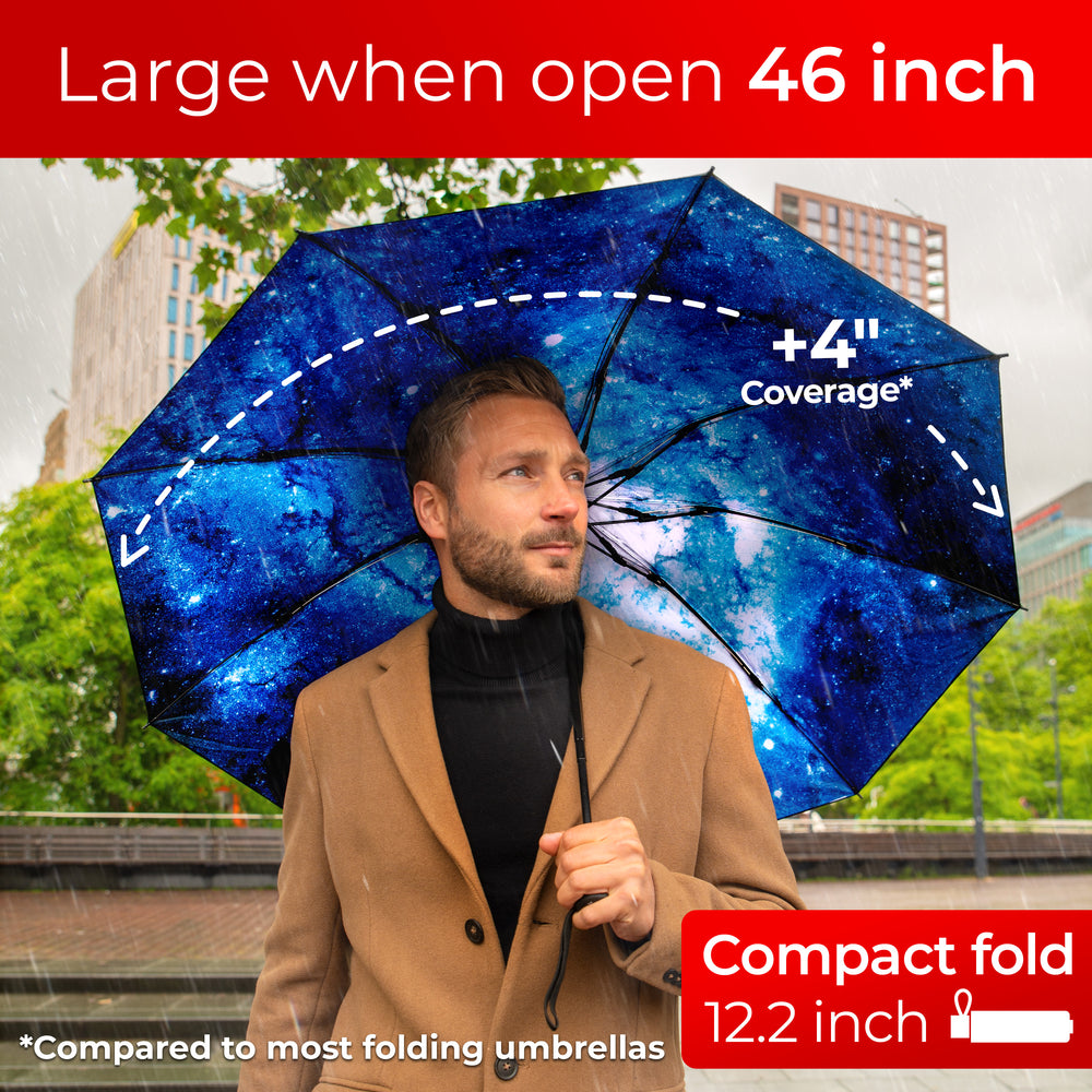 Shell Reversible Umbrella Reverse Folding Umbrella | Stay Dry & Stylish - Tumella