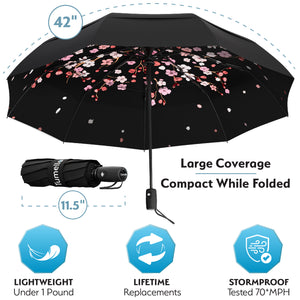 Cherry Blossom Folding Umbrella