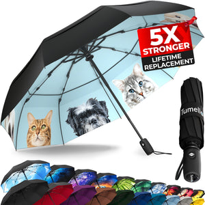 Furry Friends Folding Umbrella