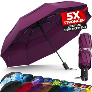 Purple Travel Umbrella